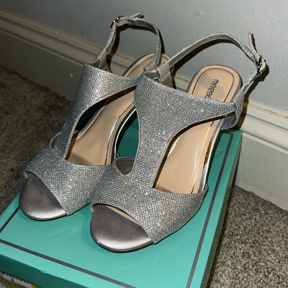Silver Sparkly Heels